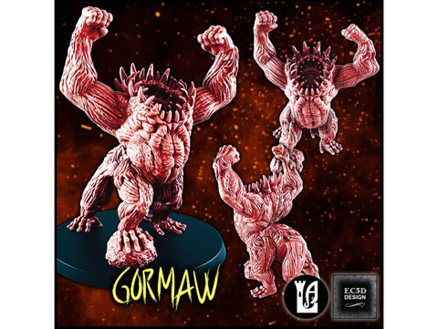 Image of Gormaw - Limitless Adventures Collab - 28-32mm gaming [SUPPORT-FREE]