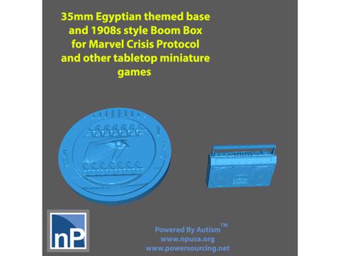 Image of Marvel Crisis Protocol Base and Boom Box