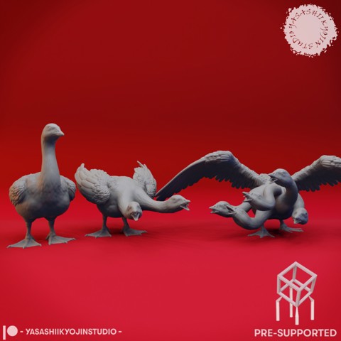 Image of Goose Hydra - Tabletop Miniature (Pre-Supported)