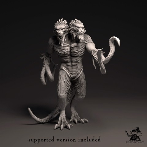 Image of Demogorgon the Prince of Demons (3 inch/75 mm base, 5+ inch/125+ mm height miniature)
