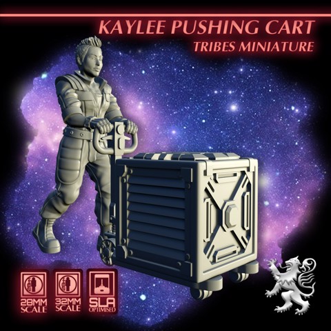 Image of Kaylee Pushing Cart - Tribes Miniature