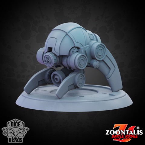 Image of Crawler Mech (pre-supported) 24mm Base