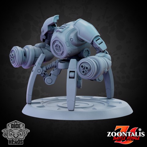 Image of Tank Mech (pre-supported included) 24mm Base