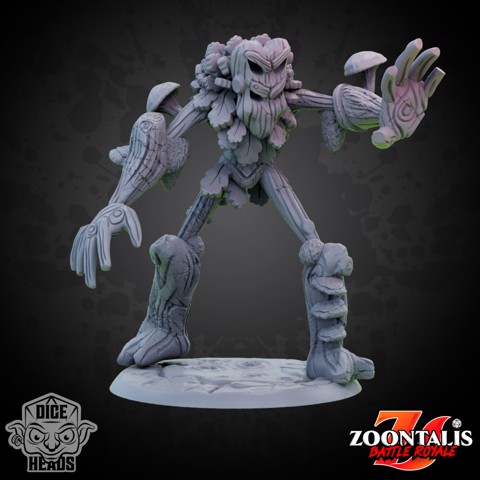 Image of Willow Forest Golem (pre-supported Included) 50mm Base
