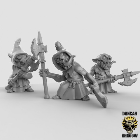 Image of Night Goblins with Halberds (pre supported)
