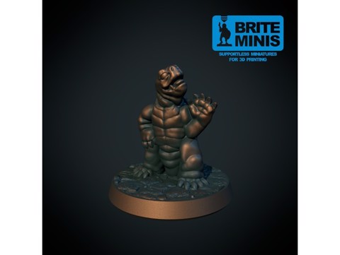 Image of Tortle child 28mm (Supportless, FDM-friendly)