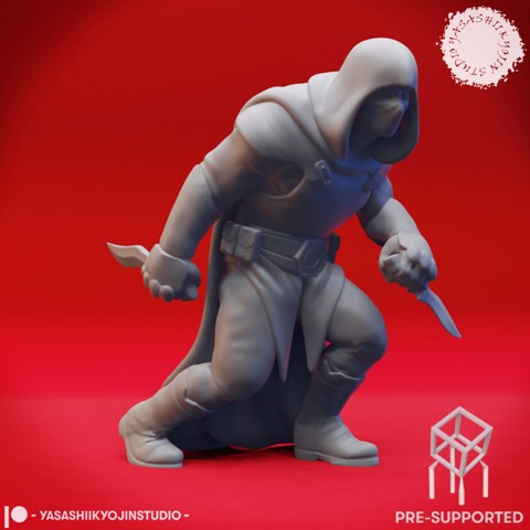 Image of Sneaking Bandit - Tabletop Miniature (Pre-Supported)