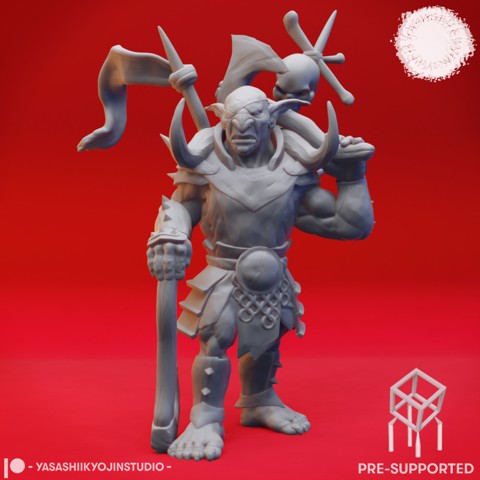 Image of Goblin Warchief - Book of Beasts - Tabletop Miniatures (Pre-Supported)