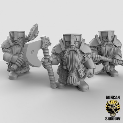 Image of Dwarves with Axes (pre supported)
