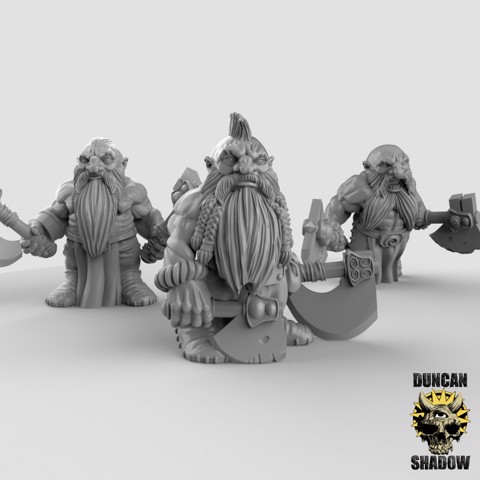 Image of Dwarf Berserkers (pre supported)