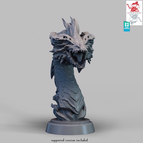 Image of Red Dragon Bust Trophy