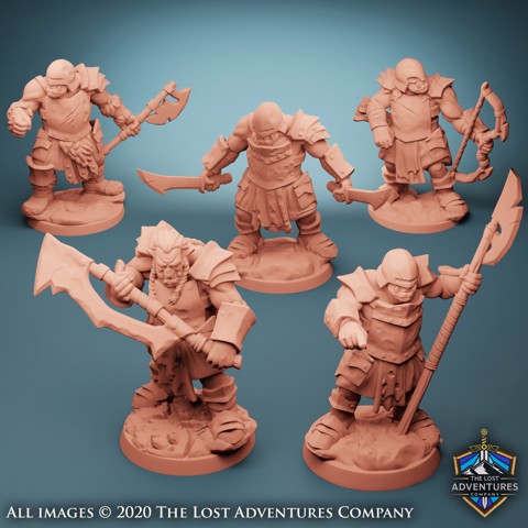 Image of Orcs (Set of 5) (Pre-Supported)