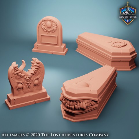 Image of Graveyard Mimics (Set of 4) (Pre-Supported)