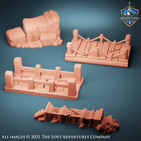 Image of Sunken City Core Bridges (Set of 4)