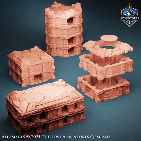 Image of Sunken City Buildings (Set 3)