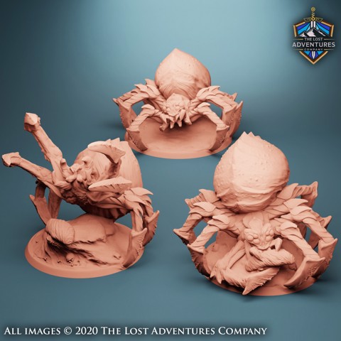 Image of Giant Spiders (Set of 3) (Pre-Supported)