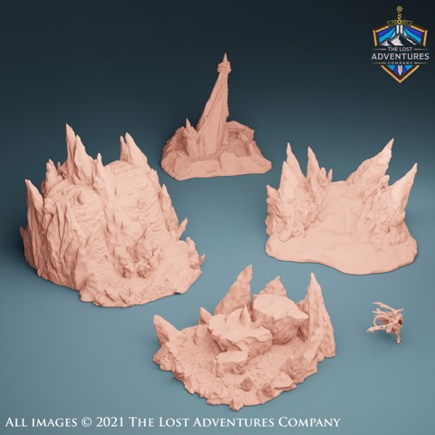 Image of Lava Streams (Set of 4)