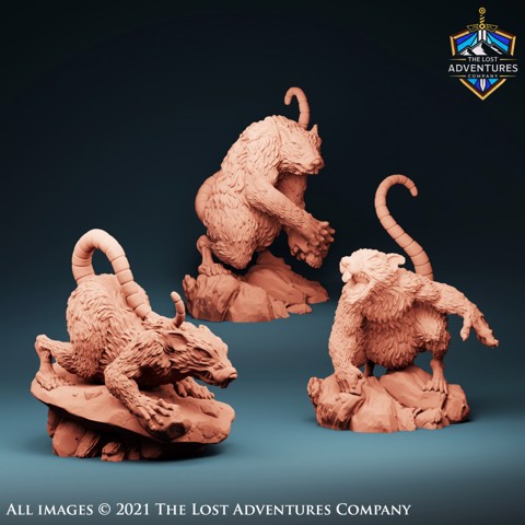 Image of Giant Rats (Set of 3)