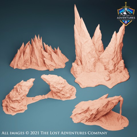Image of Lava Spikes (Set of 4)