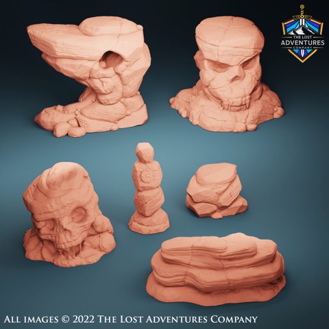 Image of Rock Formations (Set of 6)