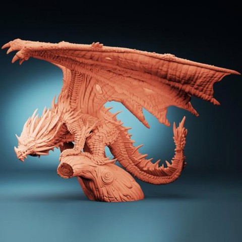 Image of Ancient Green Guardian Dragon - Revtath the Listener