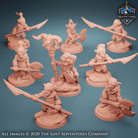 Image of Goblin Warband (Set of 8) (Pre-Supported)