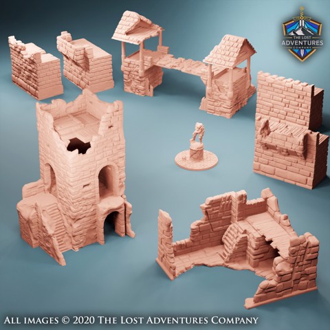 Image of Dragon-Scarred Outpost Set (5 Parts)