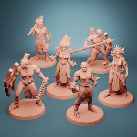 Image of Flame Cultists (Set of 6 +3 Variants)