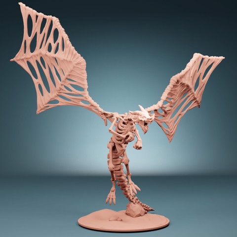 Image of Skeletal Dragon (Alternate Pose)