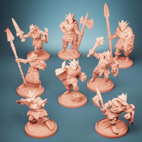 Image of Ice Cultists (Set of 8) + Ice Cultist Weapons/Shields