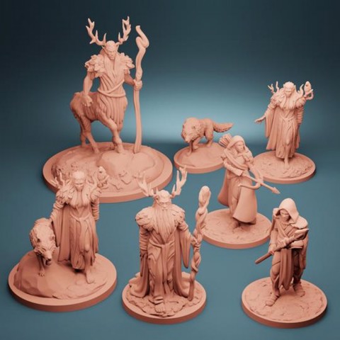 Image of Forest Cultists (Set of 5 + 2 Variants)
