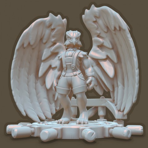 Image of Anthropomorphic Gryphon Character