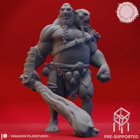 Image of Ettin - Tabletop Miniature (Pre-Supported)