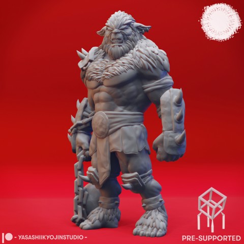 Image of Bugbear Brute - Book of Beasts - Tabletop Miniature (Pre-Supported)