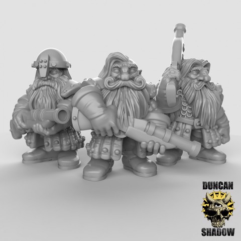 Image of Dwarves with Rifles (pre supported)