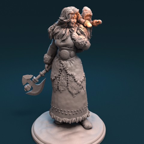 Image of Gudrun the barbarian mother