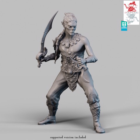 Image of Githyanki Hunter/Warrior - 32mm and 75mm