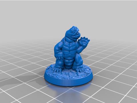 Image of Tortle child 28mm (Supportless, FDM-friendly)