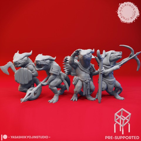 Image of Kobold Mob - Tabletop Miniature (Pre-Supported)
