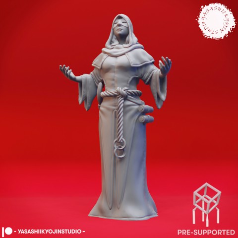 Image of Worshipping Cultist - Tabletop Miniature (Pre-Supported)