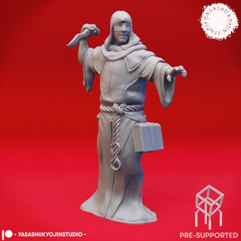 Image of Dagger Cultist - Tabletop Miniatures (Pre-Supported)