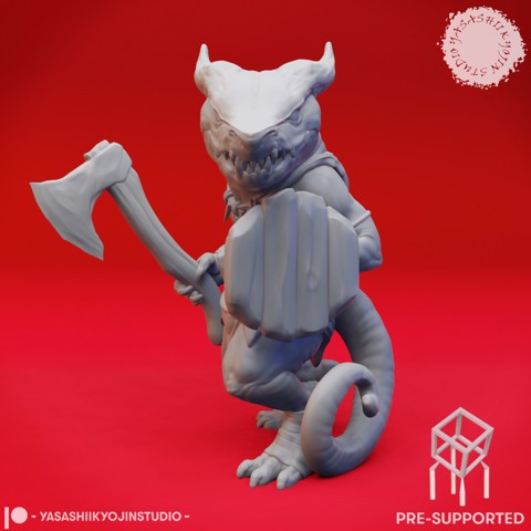 Image of Kobold Hatchet - Tabletop Miniature (Pre-Supported)