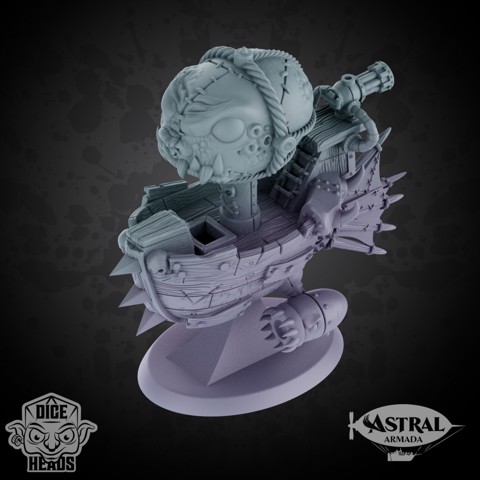 Image of Goblin Attack Skiff Astral Ship (miniature version)