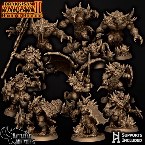 Image of Drakkisan Wyrmspawn II: Hoard of Horrors Character Pack
