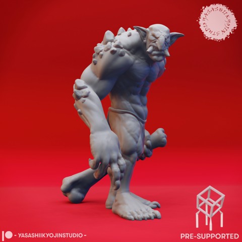 Image of Troll Clubba - Book of Beasts - Tabletop Miniature (Pre-Supported)