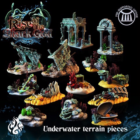 Image of Underwater Terrain pieces