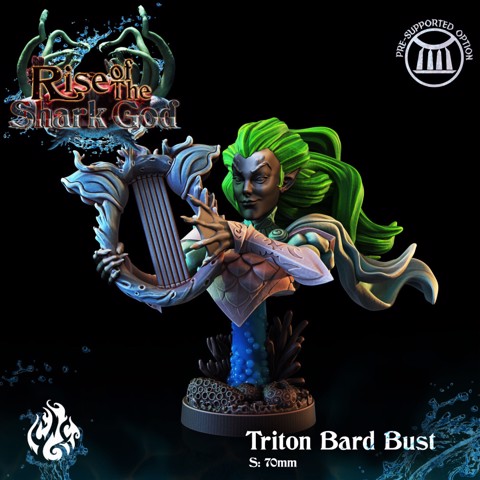 Image of Triton Bard, Bust Version
