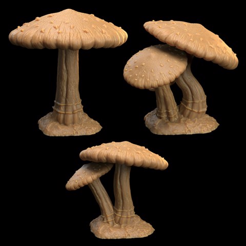 Image of Massive Mushroom Trees Terrain| PRESUPPORTED | Mushroom Bayou