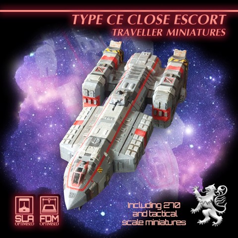 Image of Type CE Close Escort Traveller Miniatures