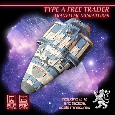 Image of Type A Free Trader Traveller Miniatures